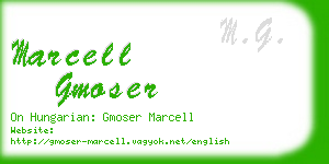 marcell gmoser business card